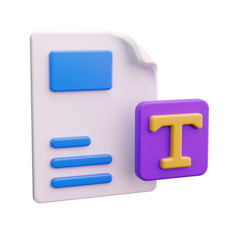 Type  3D Icon