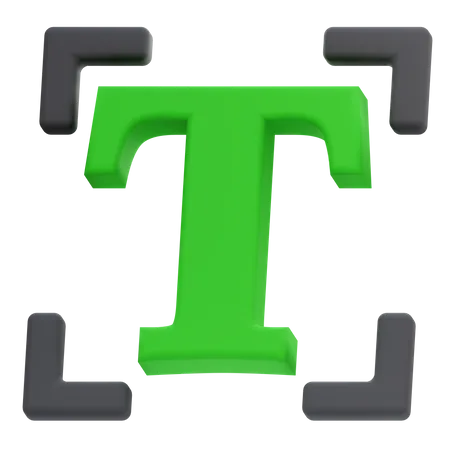 Type Tool  3D Icon