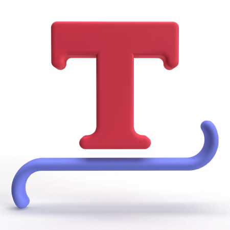 Type Tool  3D Icon