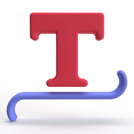 Type Tool  3D Icon