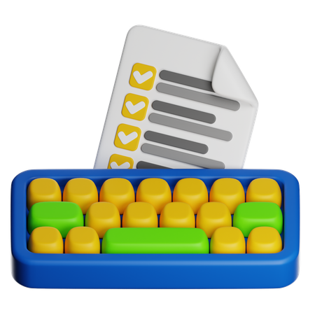 Type Writer  3D Icon