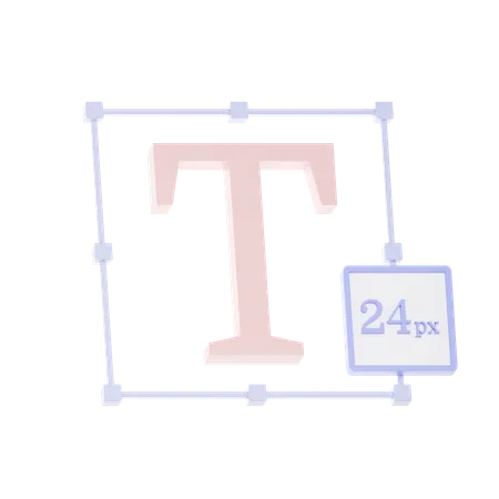 Typeface  3D Icon