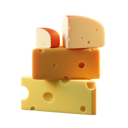 Types de fromage  3D Icon