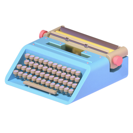 Typewriter  3D Icon
