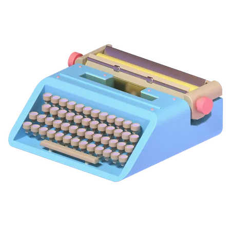Typewriter  3D Icon