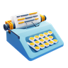 typewriter emoji 3d