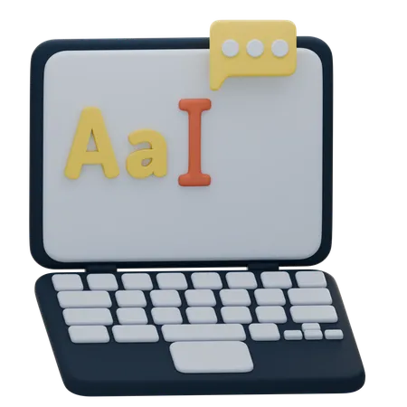 Typing  3D Icon