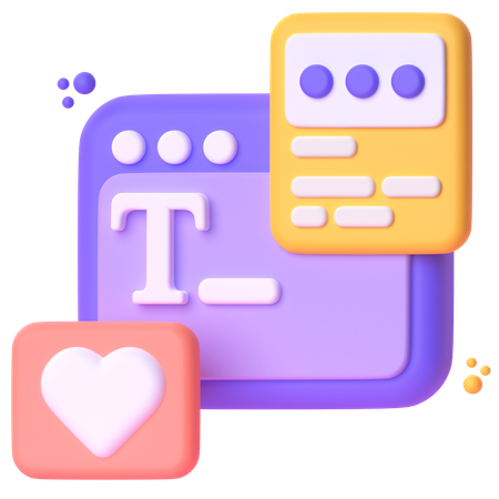 Typing  3D Icon