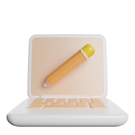 Typing  3D Icon