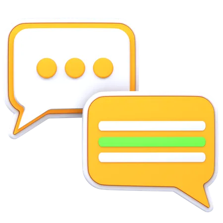 Typing chat  3D Icon