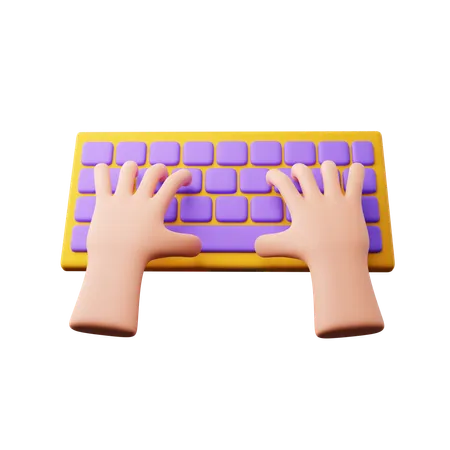Typing Hand Gesture Download This Item Now 3D Icon