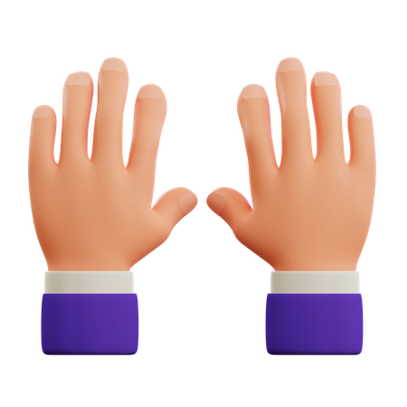 Typing hand gesture  3D Icon