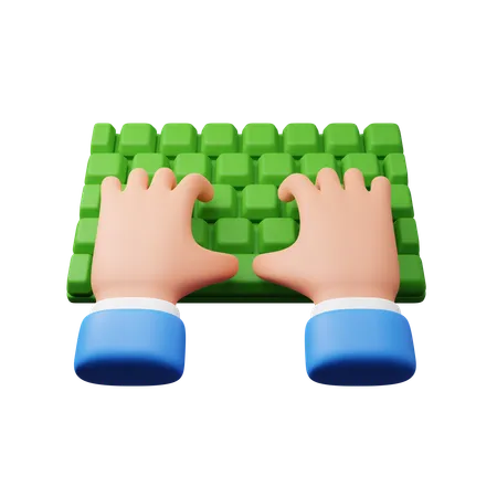 Typing Hand Gesture Download This Item Now 3D Icon