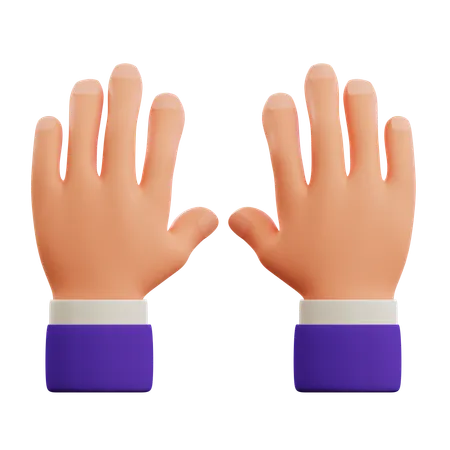 Typing hand gesture  3D Icon