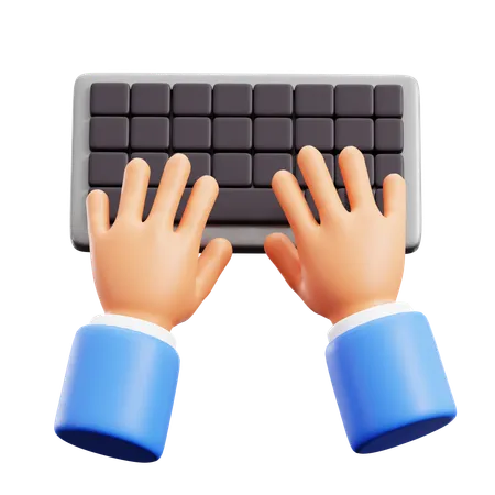 Typing Hand Gestures  3D Icon