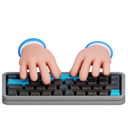 타이핑 키보드  3D Icon