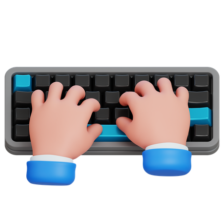 타이핑 키보드  3D Icon
