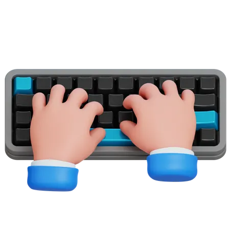 타이핑 키보드  3D Icon