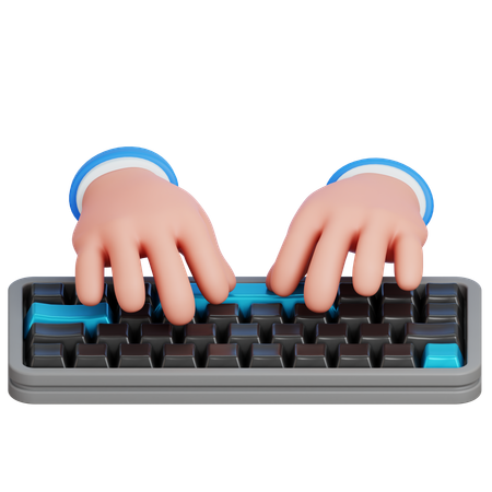 Typing Keyboard  3D Icon