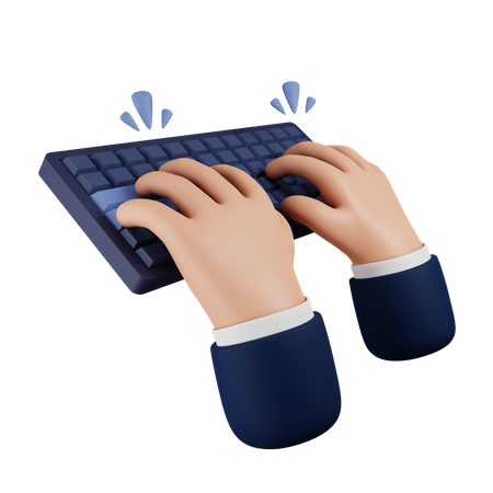 Typing Keyboard  3D Icon