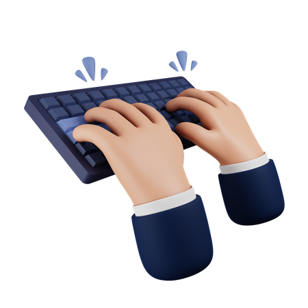 Typing Keyboard  3D Icon