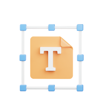 Typografie  3D Icon