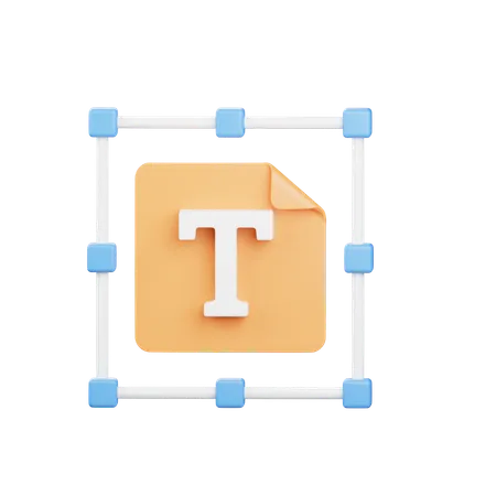 Typografie  3D Icon