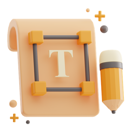 Typografie  3D Icon