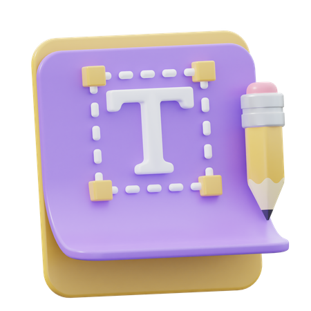 Typografie  3D Icon