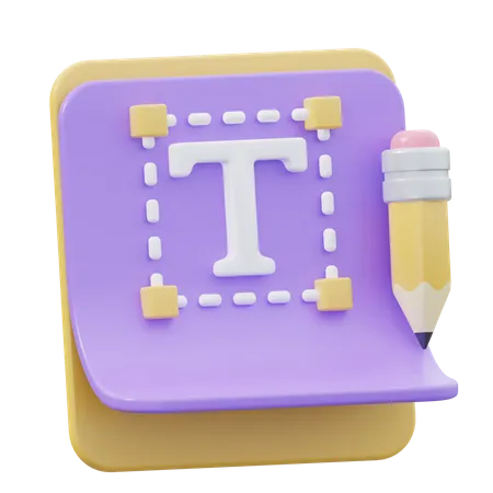 Typografie  3D Icon