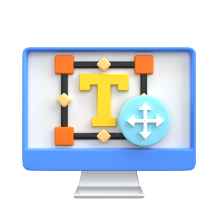 Typographie  3D Icon