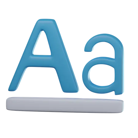 Typographie  3D Icon
