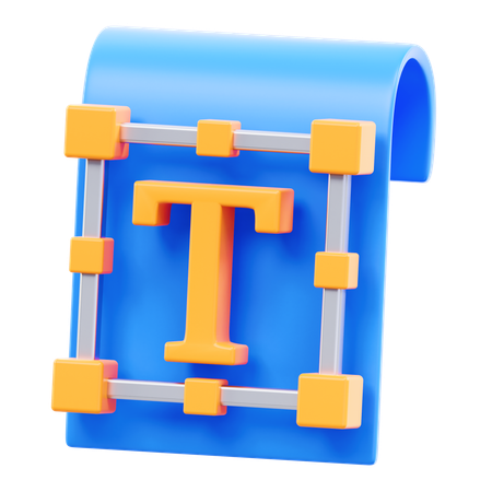 タイポグラフィ  3D Icon