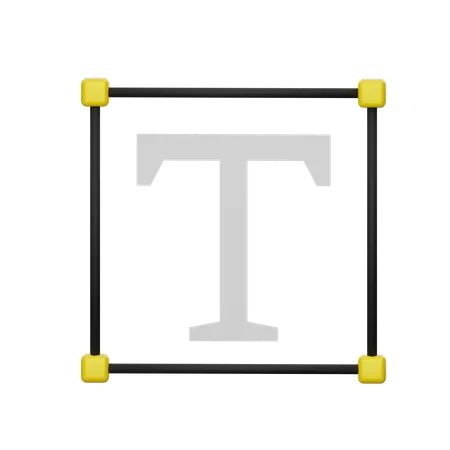 Typography  3D Icon