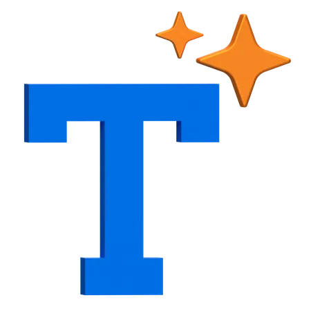 Typography Font Tool  3D Icon