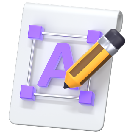 Typography Rules  3D Icon