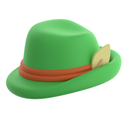 Tyrolean Hat  3D Icon