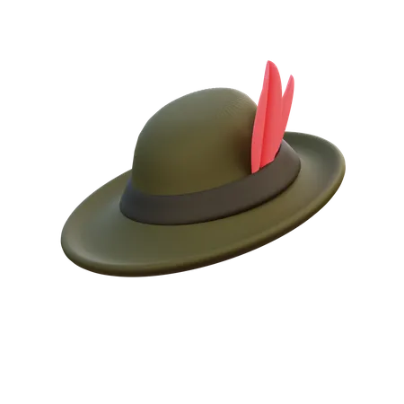 Tyrolean Hat  3D Icon