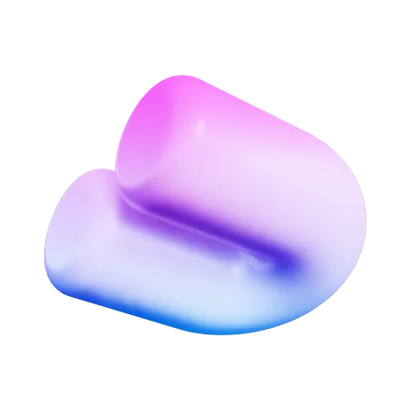 U Abstract Shape  3D Icon