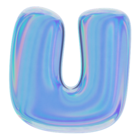 U Abstract Shape  3D Icon