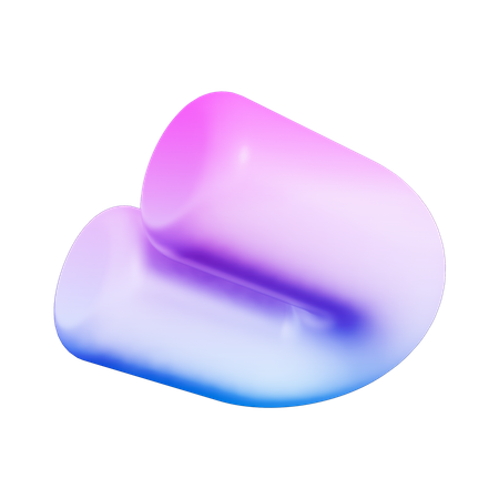 U Abstract Shape  3D Icon