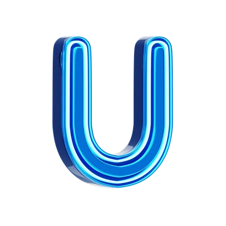 Buchstabe u  3D Icon