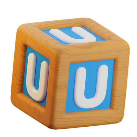 U-Würfelblock  3D Icon