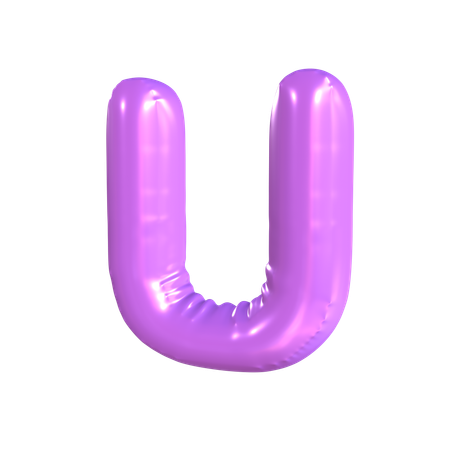 U Latter  3D Icon