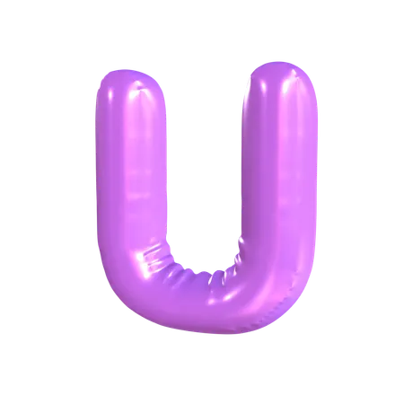 U Latter  3D Icon