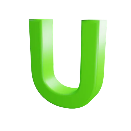 U Letter  3D Icon