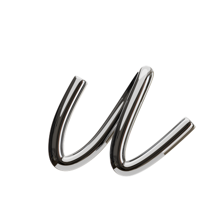 U Letter  3D Icon