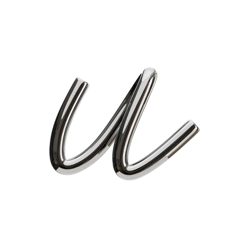 U Letter  3D Icon