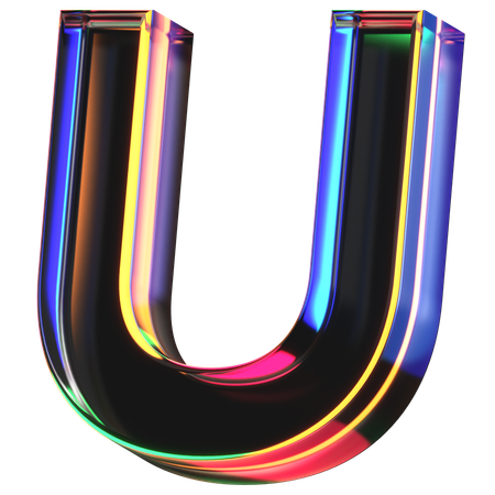 U Letter  3D Icon