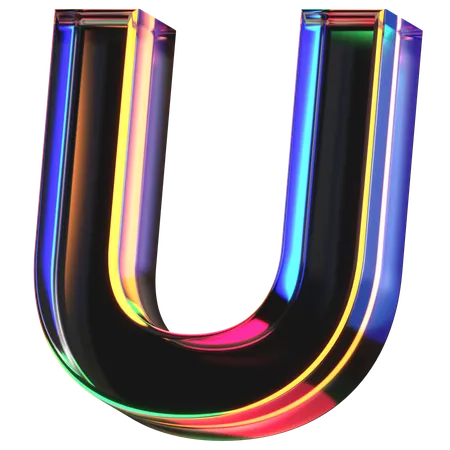 U Letter  3D Icon